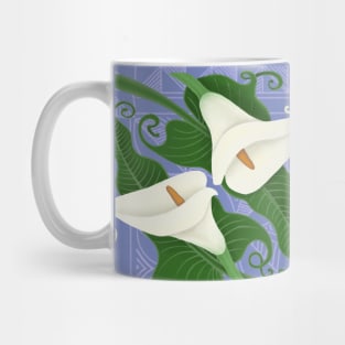 Arum lilies - cameo Mug